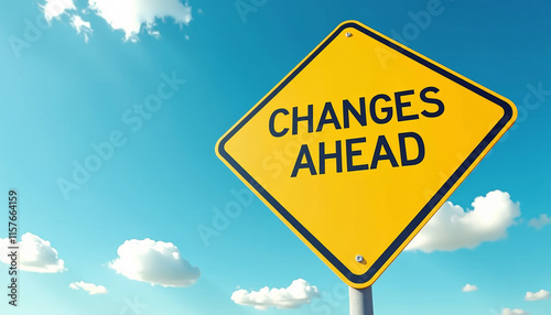 Changes Ahead Road Sign Under Clear Sky