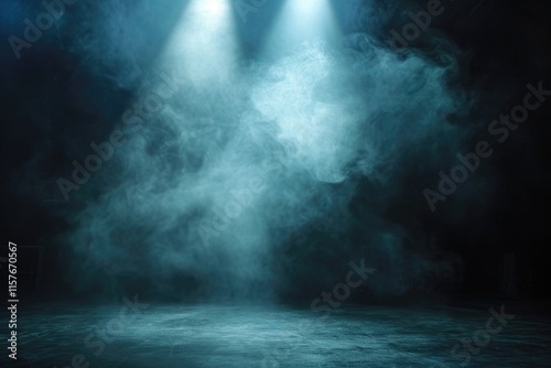 Wallpaper Mural Moody Stage Light and Smoke Background for Dance and Entertainment Shows Torontodigital.ca