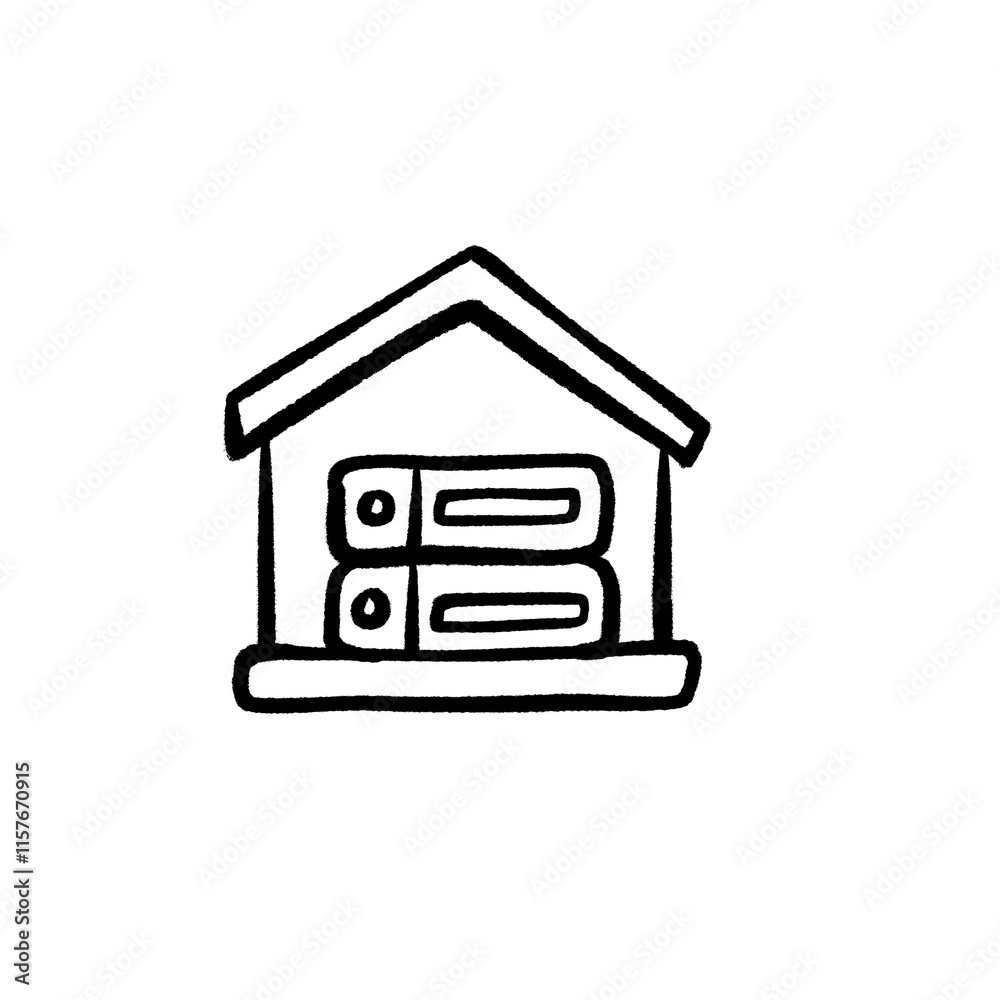 brush stroke hand drawn PNG image with transparent background business icon of data storage safe home brush stroke hand drawn PNG image with transparent background business icon of data storage safe home