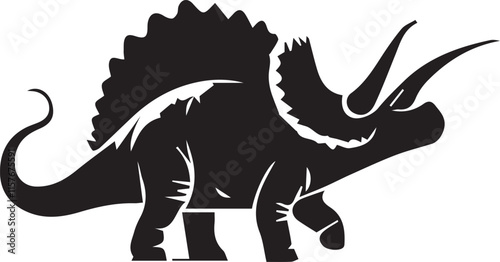 Dinosaur silhouette vector EPS