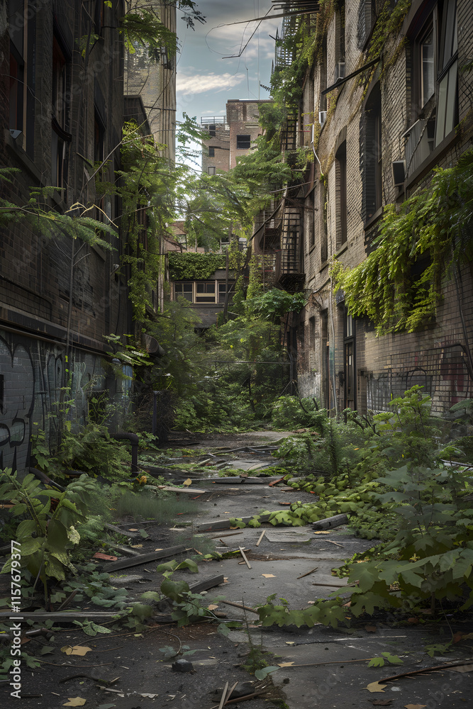 Urban Decay: A Somber Reflection of Abandonment and Nature’s Encroachment on Formerly Thriving Streets Urban Decay: A Somber Reflection of Abandonment and Nature’s Encroachment on Formerly Thriving Streets