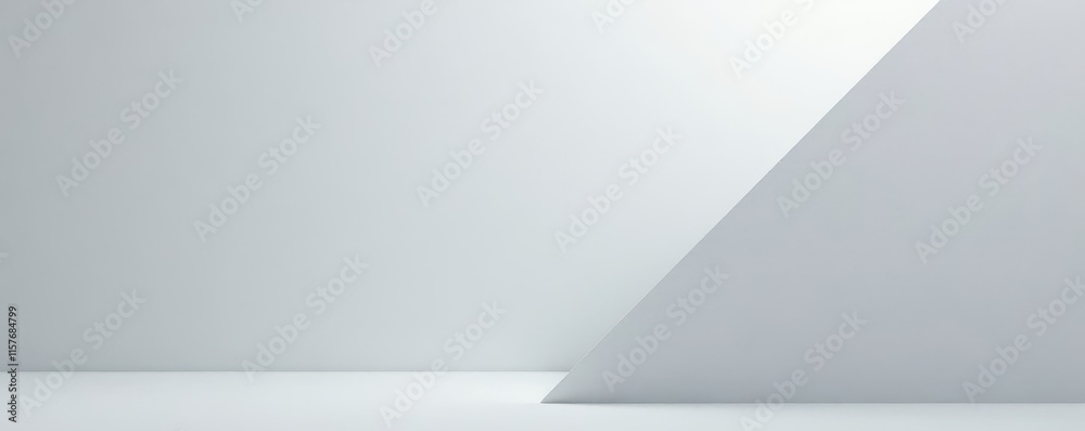 Light gray triangle with subtle gradient effect, serene, soft Light gray triangle with subtle gradient effect, serene, soft