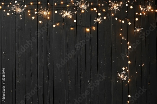 A collection of lights mounted on a wooden surface photo