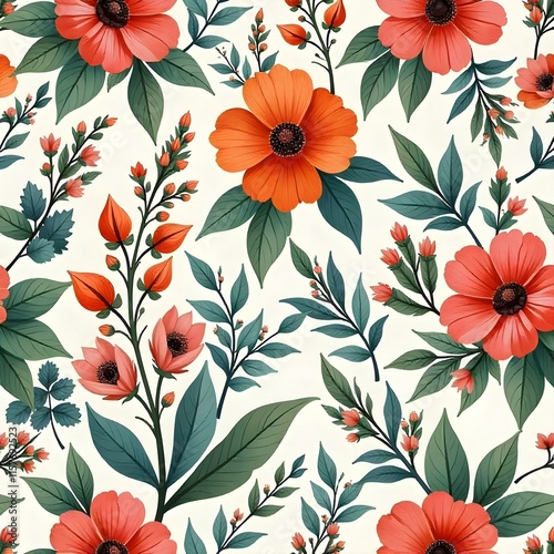 decorative floral digital background wallpaper pattern photo