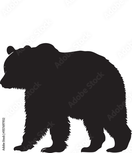 silhouette of bear