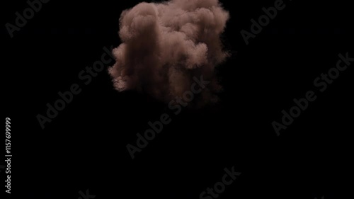 explosion with alpha channel