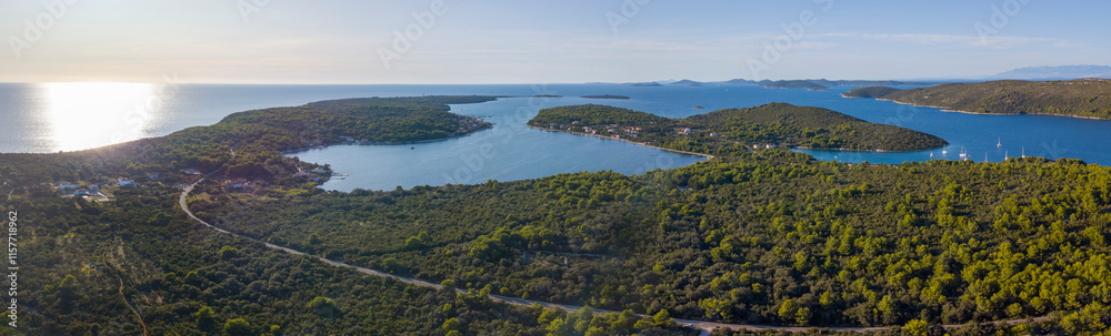 sunset over the Dugi otok, Pantera bay, Croatia sunset over the Dugi otok, Pantera bay, Croatia