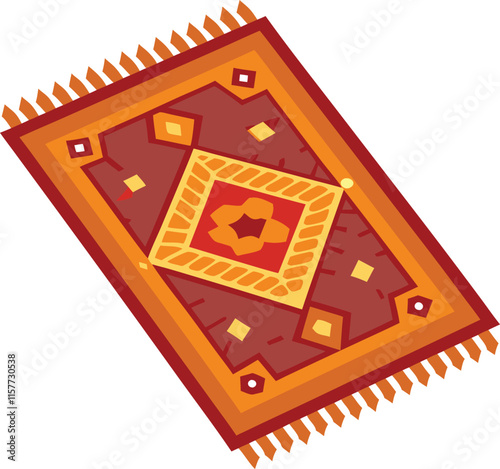 Customizable Rug Vector Illustration