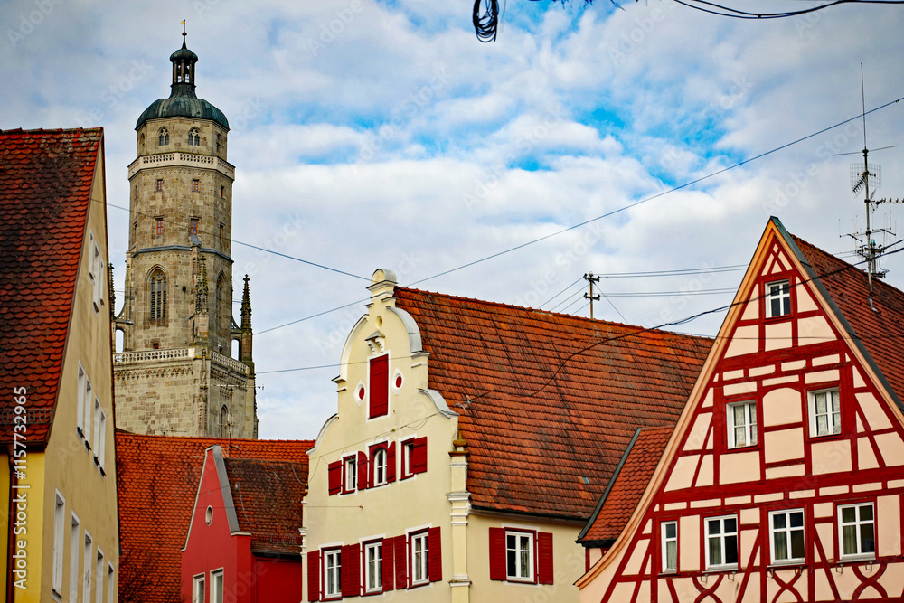 Nördlingen Schrannenstraße St. Georgskirche