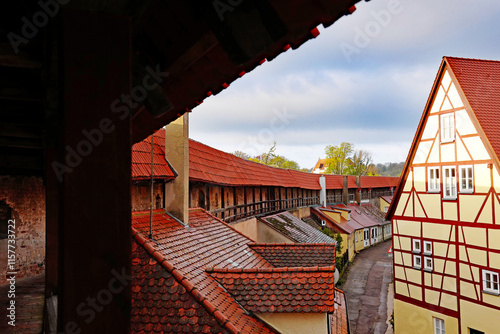 Obraz na płótnie Nördlingen Stadtmauer w salonie