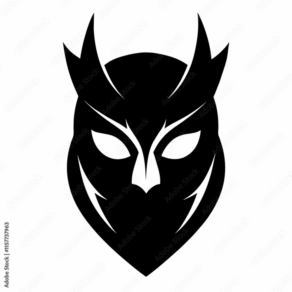 Obraz premium black and white mask