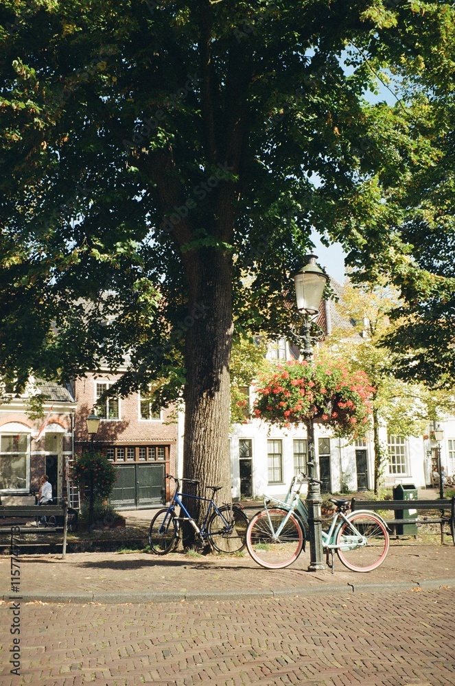 Fototapeta premium bicycles in a dutch city