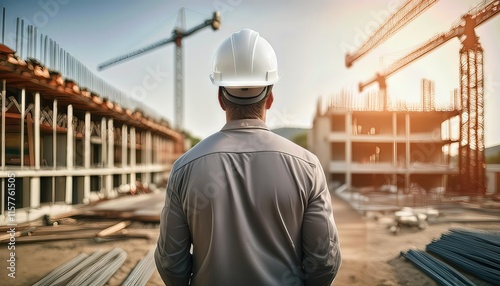 Construction Worker Safety Helmet Essential Gear for Site Protection and Compliance in the Construction Industry, Ensuring Safety and Reducing Risks for Workers on the Job Site