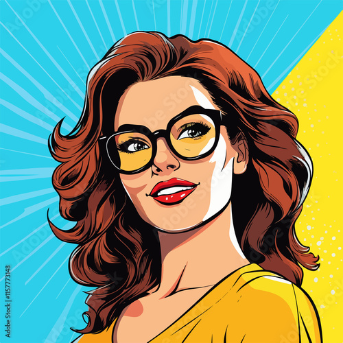 Vibrant pop art of smiling women in casual clothes: style inspiration for fashion enthusiasts