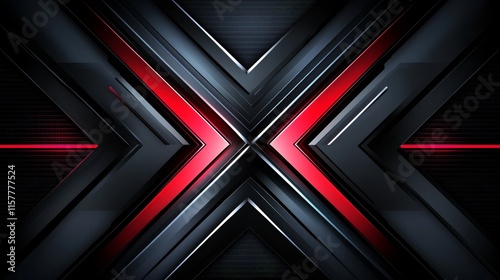 Abstract red and black geometric background