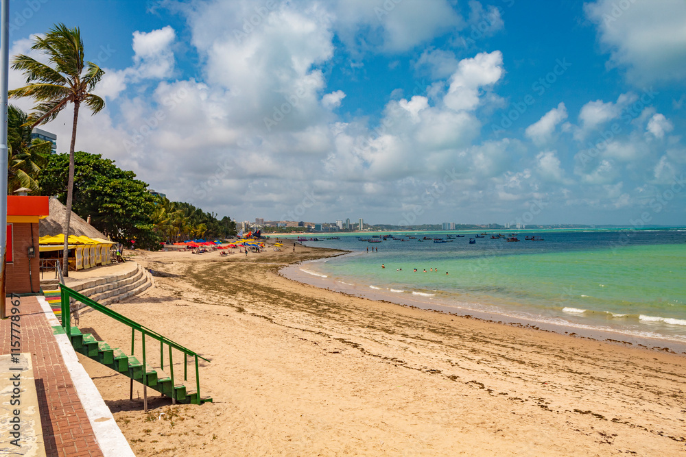 Praia de Jatiúca em Maceió Alagoas Brasil Praia de Jatiúca em Maceió Alagoas Brasil