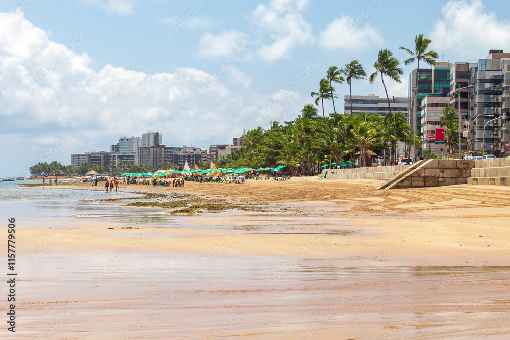 Praia de Jatiúca em Maceió Alagoas Brasil Praia de Jatiúca em Maceió Alagoas Brasil