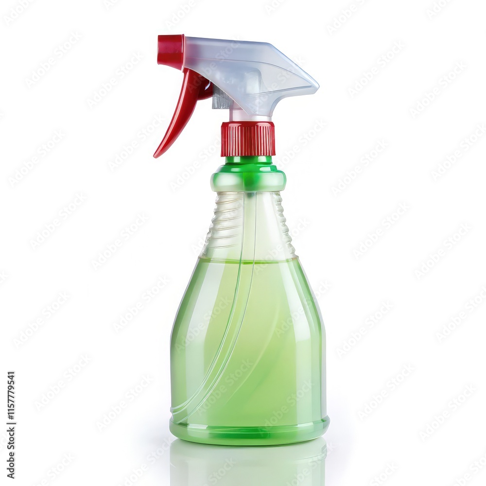 Cleaning Spray Bottle Isolated on a White Background for Home Use. Generative AI Cleaning Spray Bottle Isolated on a White Background for Home Use. Generative AI