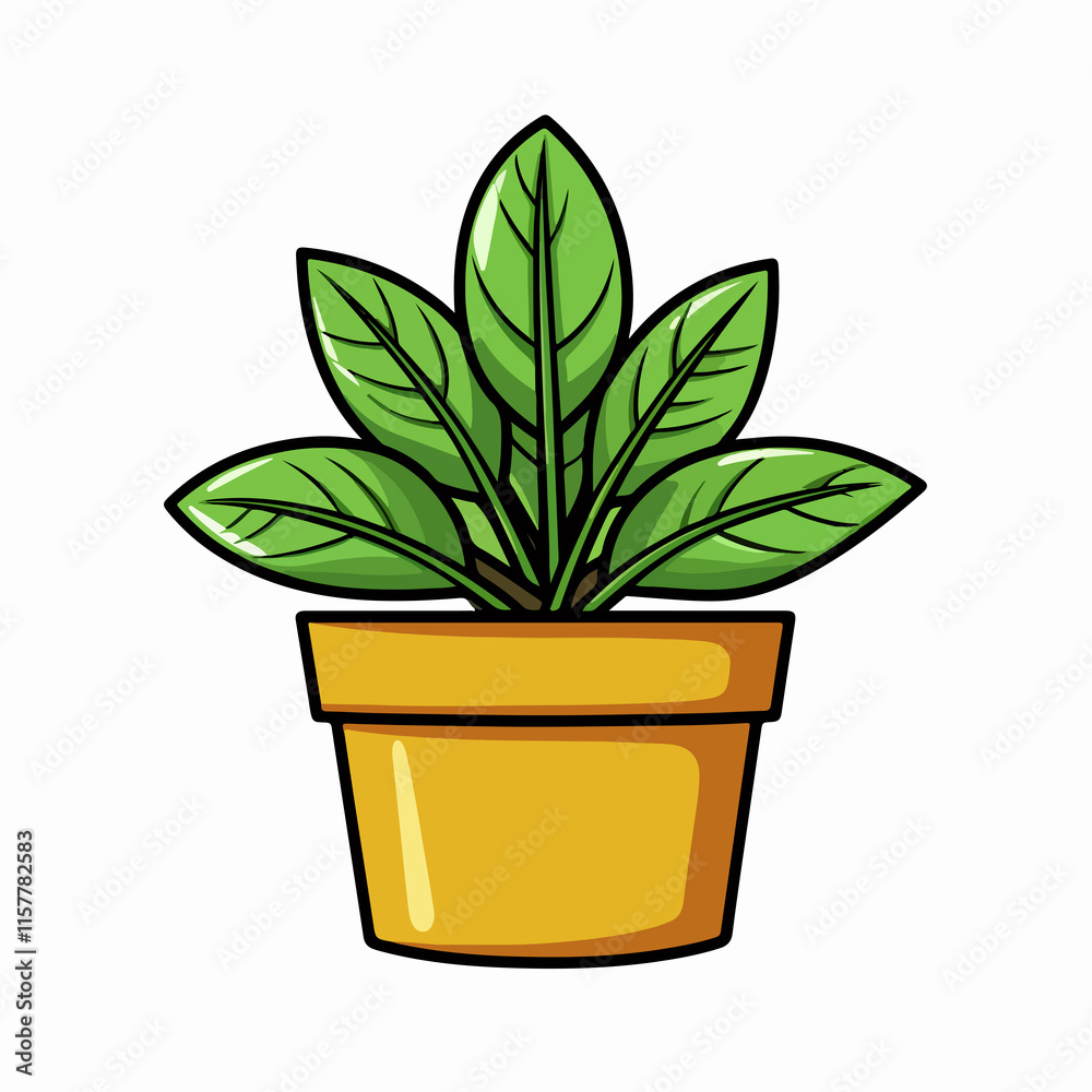 Plant in Bucket Icon Image for Gardening Website Illustrations Plant in Bucket Icon Image for Gardening Website Illustrations