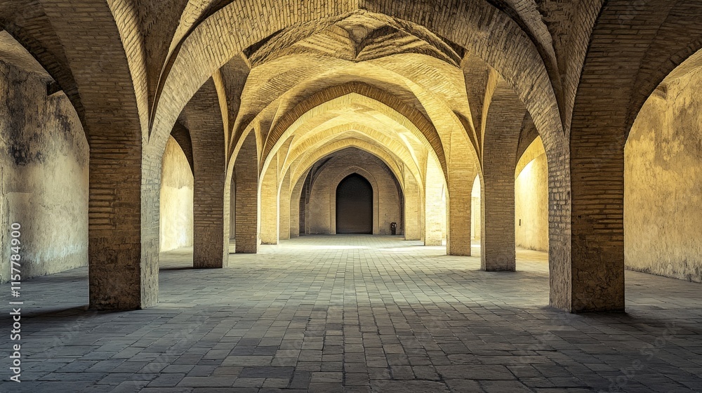 Fototapeta premium Stunning Interior of an Ancient Building