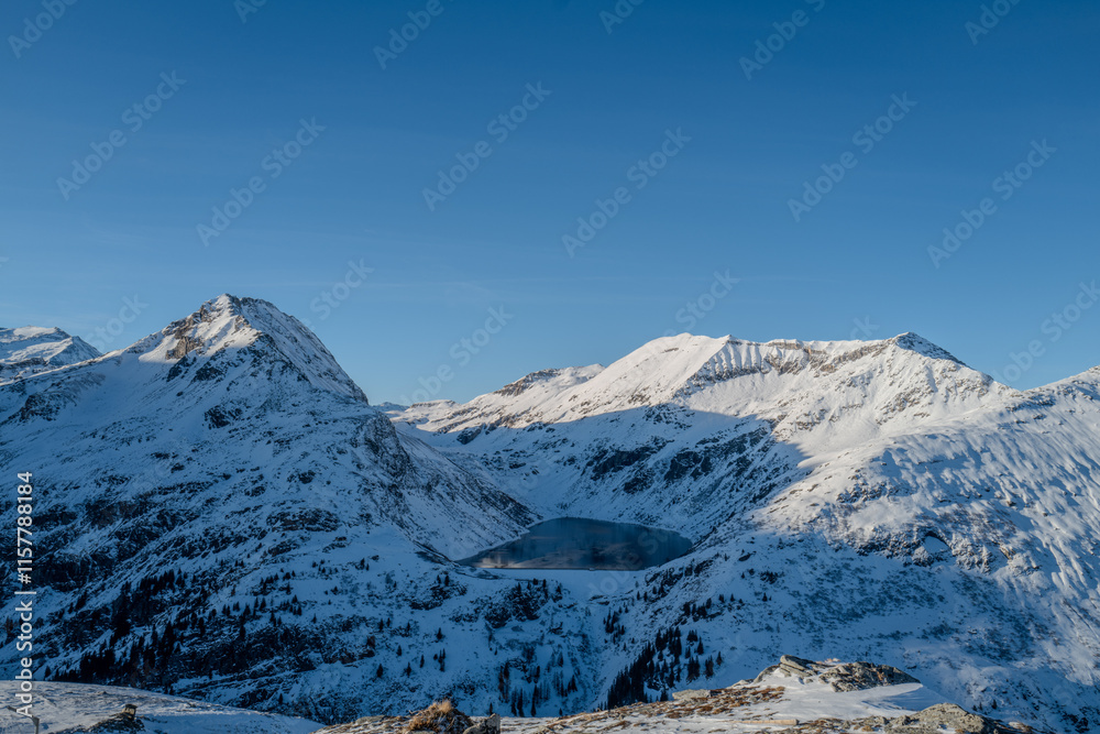 Fototapeta premium View from Bad Gastein to the Austrian Alps