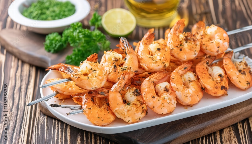 Delicious Cajun Grilled Shrimp Skewers Freshly Grilled Shrimp on the Grill, Perfectly Seasoned for a Flavorful Outdoor Feast Ideal for Parties and Gatherings Delicious Cajun Grilled Shrimp Skewers Freshly Grilled Shrimp on the Grill, Perfectly Seasoned for a Flavorful Outdoor Feast Ideal for Parties and Gatherings