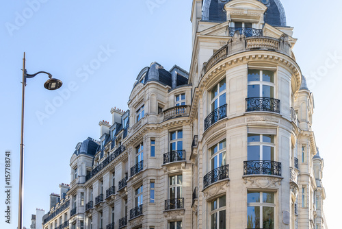 An Elegant Building in Paris Showcasing Timeless and Classic Architecture with Charm