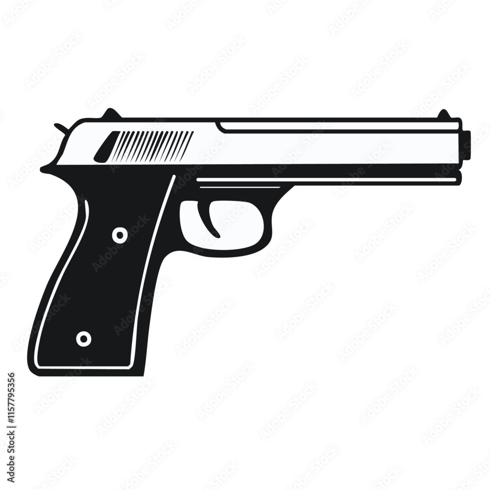 gun isolated on white gun isolated on white