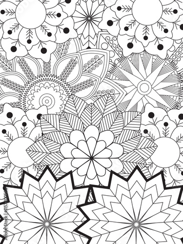 Flowers Coloring Pages For Adules