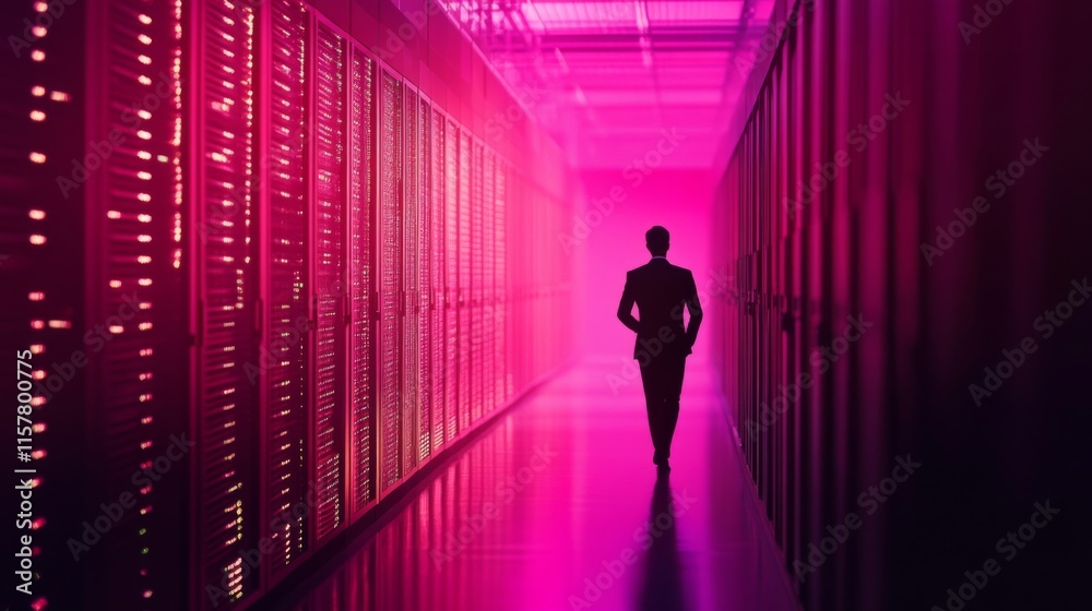 Consultant Reviewing Data Privacy Protocols in Office Consultant Reviewing Data Privacy Protocols in Office