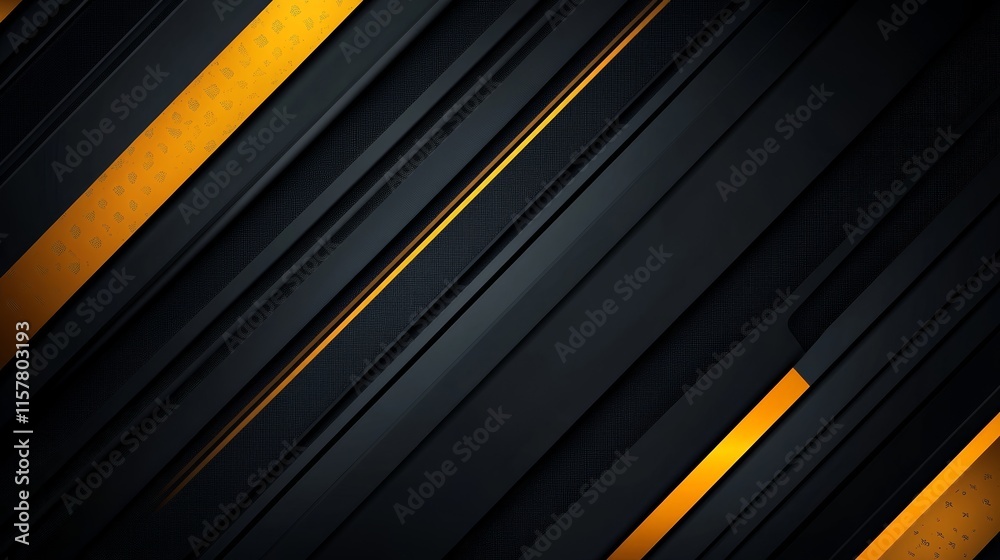 Fototapeta premium Abstract black and orange stripes background
