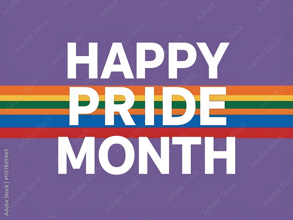 Happy Pride Month Celebratory Graphic Design Happy Pride Month Celebratory Graphic Design