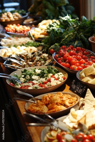 Italian bruschetta bar with fresh ingredients and vibrant style for culinary inspiration