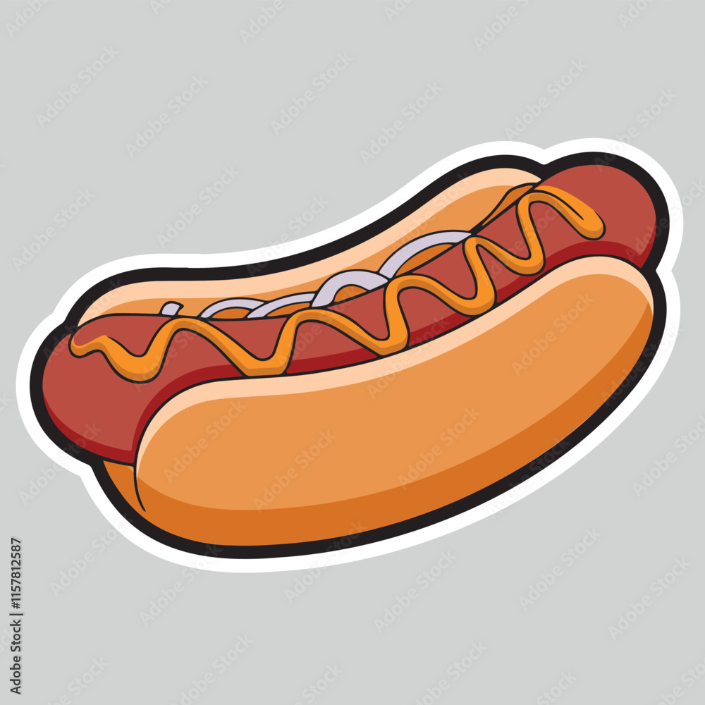 illustration of a fast food hamburger sticker for entrepreneurship illustration of a fast food hamburger sticker for entrepreneurship