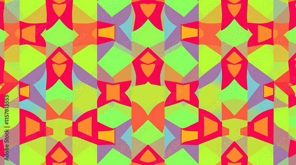Vibrant Geometric Kaleidoscope Vibrant Geometric Kaleidoscope