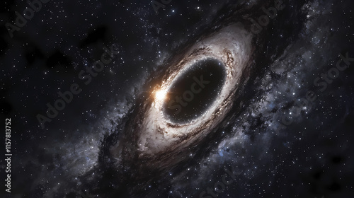 Vastness of space: a glimpse into the cosmic infinity. Eclipticae. Illustration
