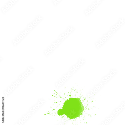 green splashes