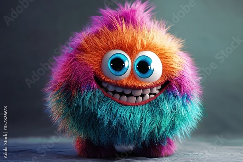 colorful cartoon monster