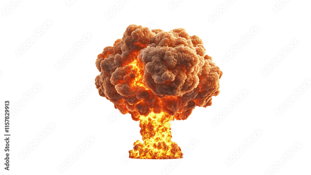Nuclear explosion, cut out Nuclear explosion, cut out