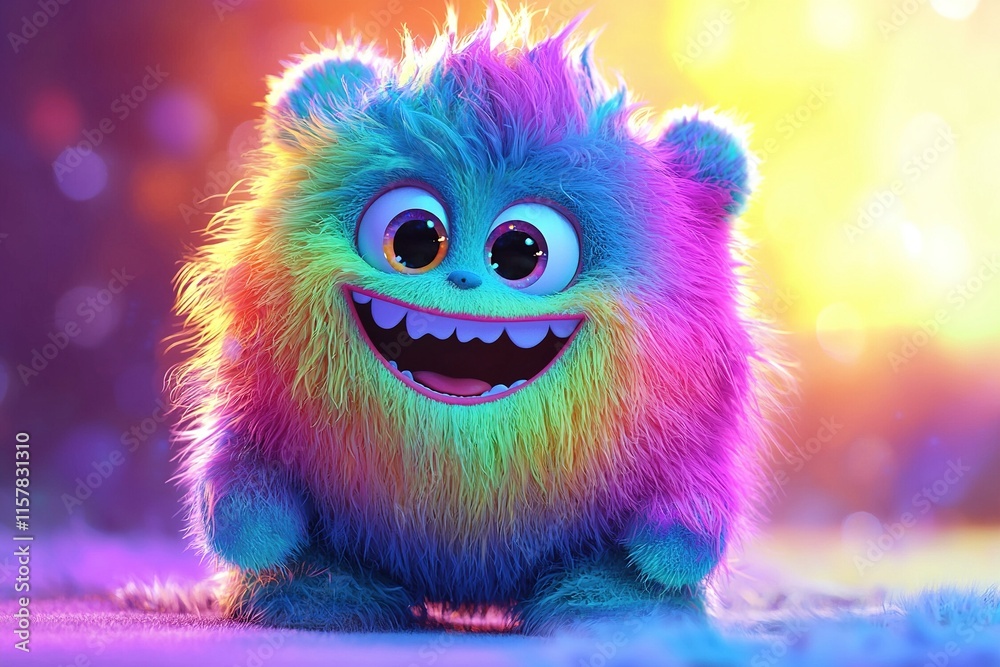 Obraz premium colorful cartoon monster