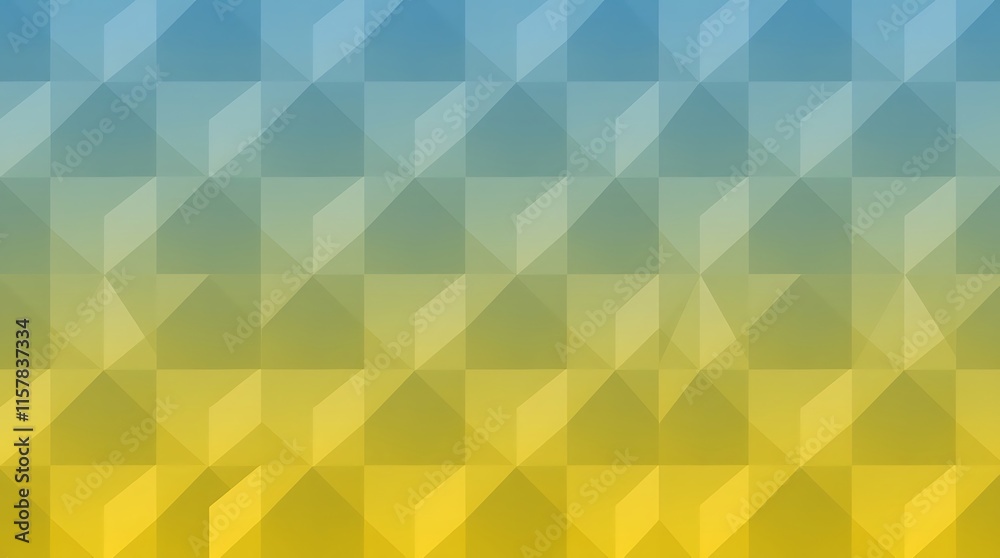 Abstract Blue and Yellow Geometric Pattern Abstract Blue and Yellow Geometric Pattern