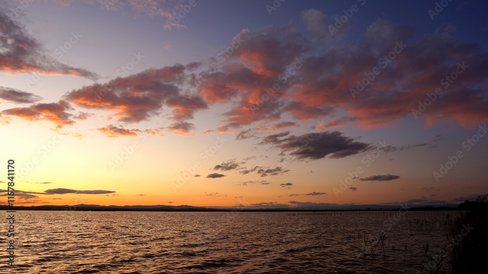 Sunset on the lake 4 Sunset on the lake 4