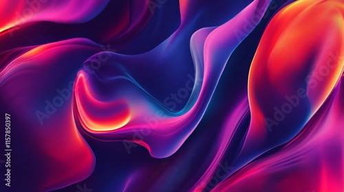 Abstract vibrant swirling colors, digital art.