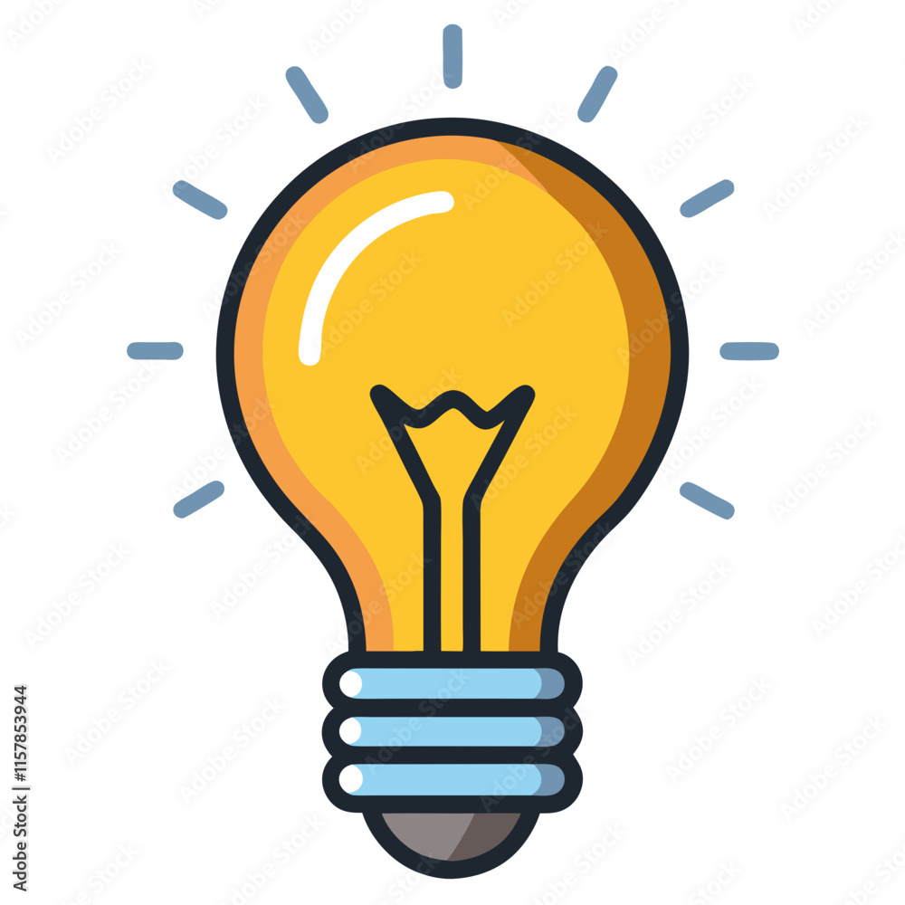 Colored Bulb Icon Design Illustrating Creativity and Innovation
Colored Bulb Icon Design Illustrating Creativity and Innovation
