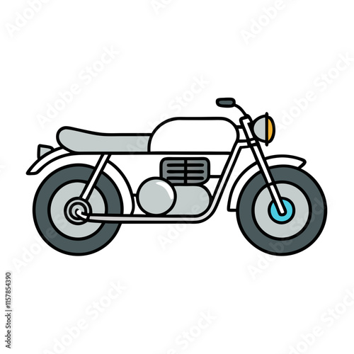 Motorbike Illustration with Dynamic Design and Racing Concept