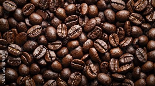 A Deep Dive into the Richness of Coffee Beans: A Stunning Close-up photo