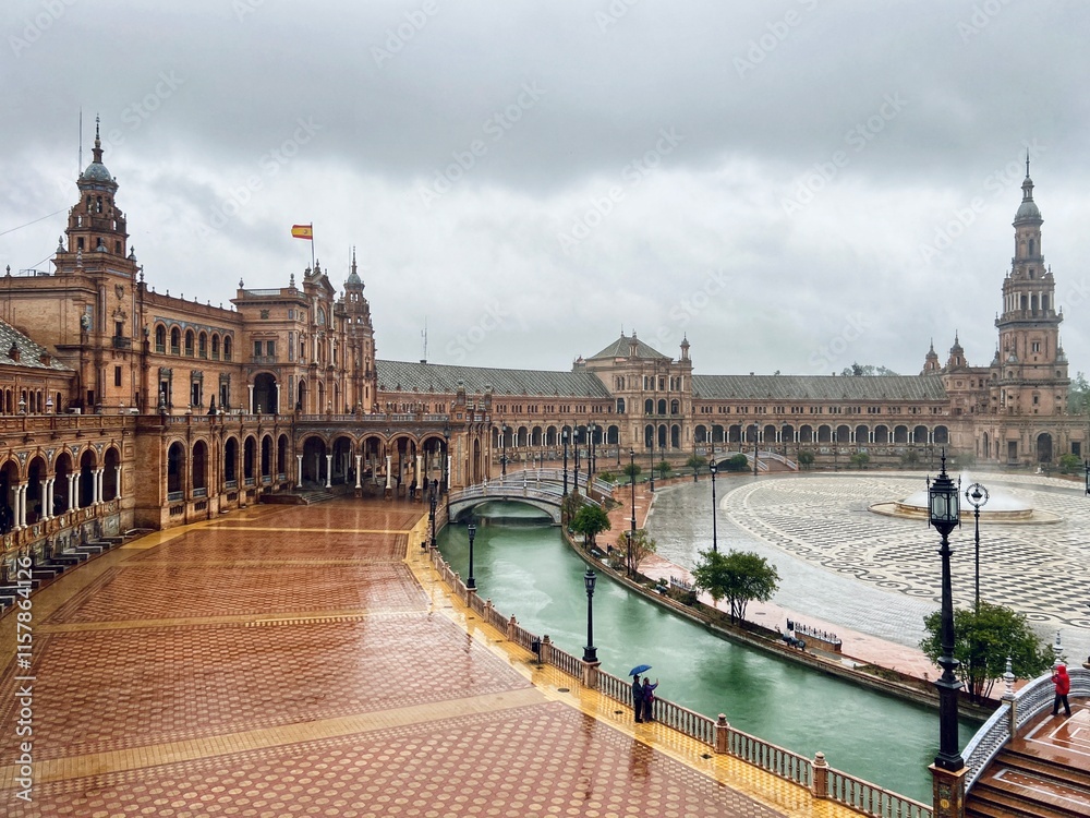 Fototapeta premium plaza de espana Travel photography of old town of Seville, Spain 