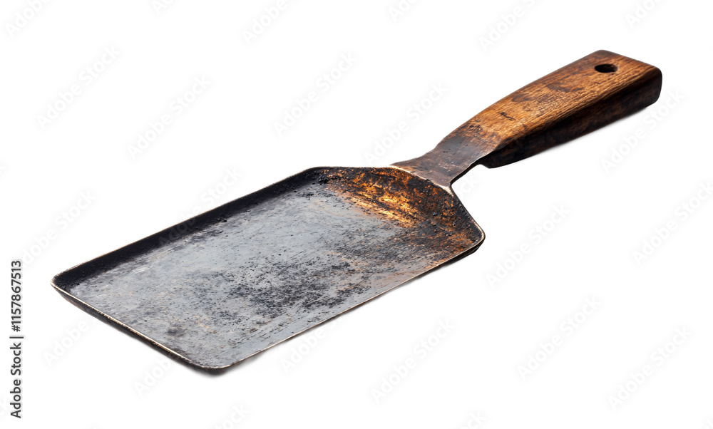 Griddle Pan Scraper for Easy Cleaning - Isolated on White Background Griddle Pan Scraper for Easy Cleaning - Isolated on White Background