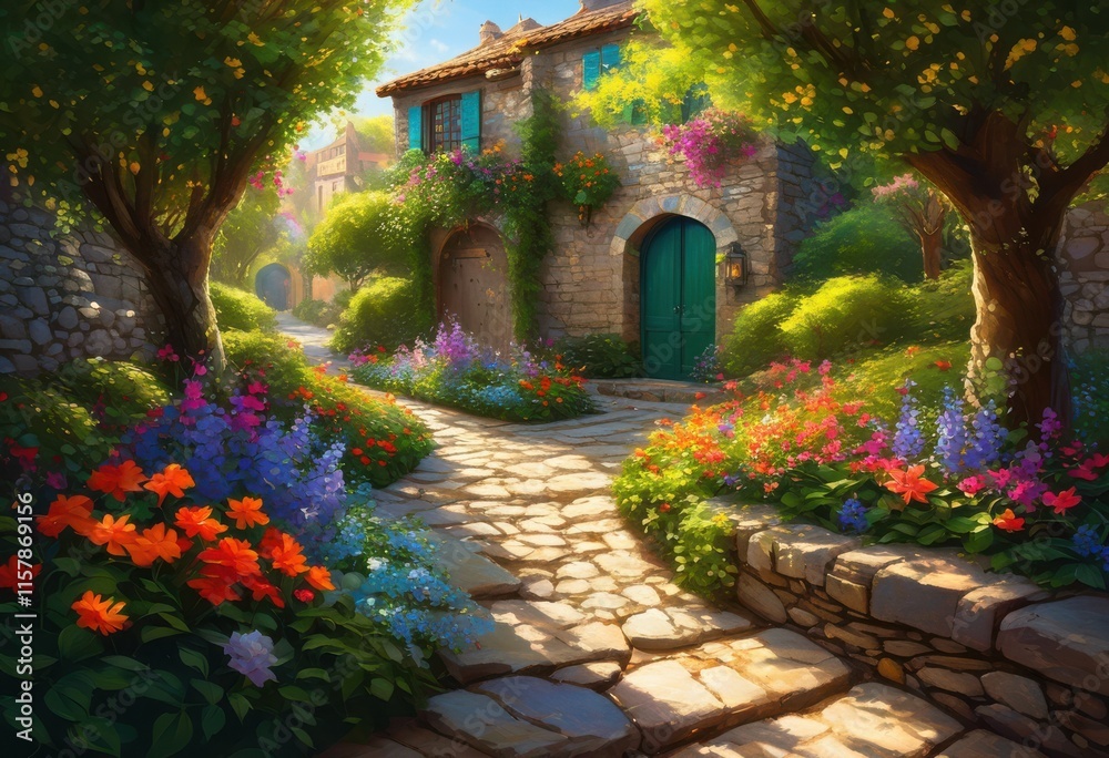 vibrant garden pathways embracing beauty nature lush colorful inviting designs, aesthetic, ambiance, bloom, decor, elegant, environment, flora, floral vibrant garden pathways embracing beauty nature lush colorful inviting designs, aesthetic, ambiance, bloom, decor, elegant, environment, flora, floral
