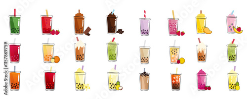 bubble teas icons